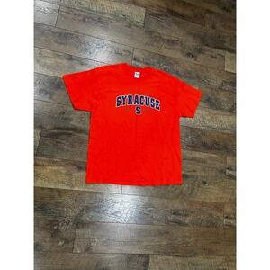 Syracuse University Bright Orange‎ Spellout Graphic Tee Shirt XL NCAA